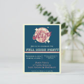 Ibiza eivissa feest fiesta kaart digitale uitnodig (Staand voorkant)