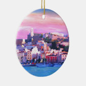 Ibiza Eivissa Old Town and Harbour Pearl Keramisch Ornament (Rechts)