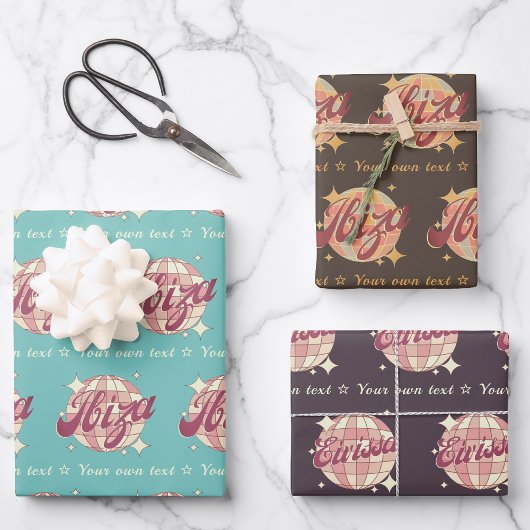 Ibiza Eivissa Spanje Geschenkverpakking Papieren B Inpakpapier Vel