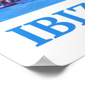 Ibiza Eivissia Spain Retro Poster (Hoek)