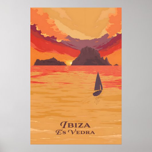 Ibiza Es Vedra Reisposter Poster (Voorkant)