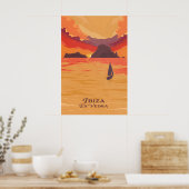 Ibiza Es Vedra Reisposter Poster (Keuken)
