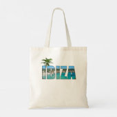 Ibiza Espana Beach Palm Tree Party Destination Gi Tote Bag (Achterkant)