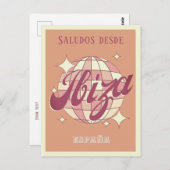 Ibiza España retro  party Briefkaart (Voorkant / Achterkant)