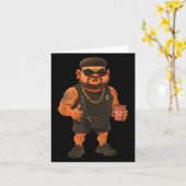 Ibiza Final Boss Meme Grappige Vakantie Kapsel Gra Kaart (Gele Bloem)