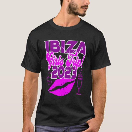 Ibiza Girls Trip 2023 Women Students Hen Party Spa T-shirt (Voorkant)