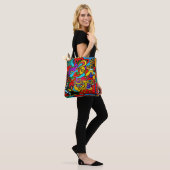 Ibiza Happy-Art schoudertas Tote Bag (Op model)
