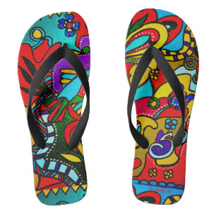 Ibiza Happy-Art Teenslippers