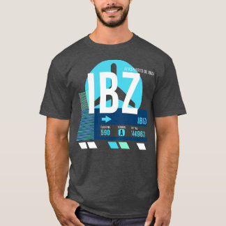 Ibiza IBZ Airport Code Bagage Label A T-shirt