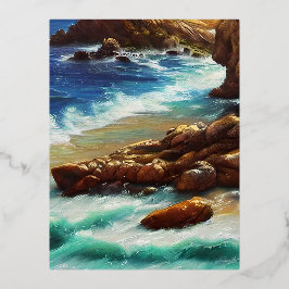 Ibiza is een klein eilandje in het Mediterrane Zee Folie Feestdagen Briefkaart