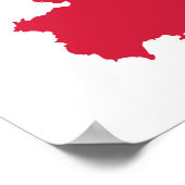 Ibiza-kaart Poster (Hoek)