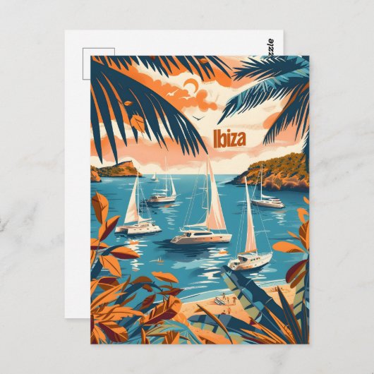Ibiza kust briefkaart (Voorkant / Achterkant)