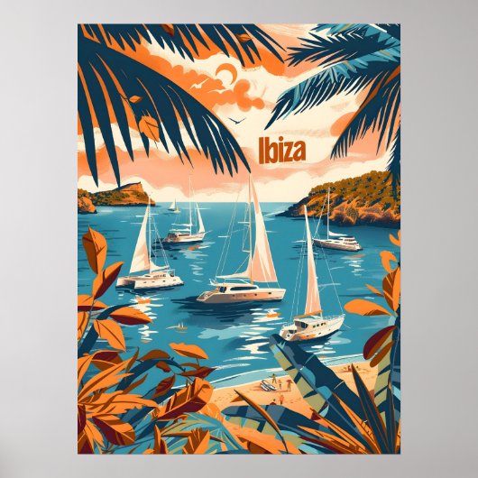 Ibiza kust poster (Voorkant)