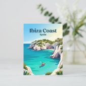 Ibiza-kust Spanje Briefkaart (Staand voorkant)
