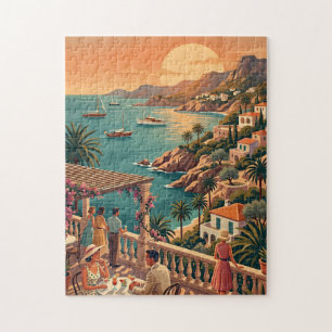 Ibiza legpuzzel vintage reis scène Spanje zon