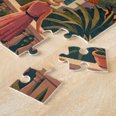 Ibiza legpuzzel vintage reis scène Spanje zon (Zijkant)