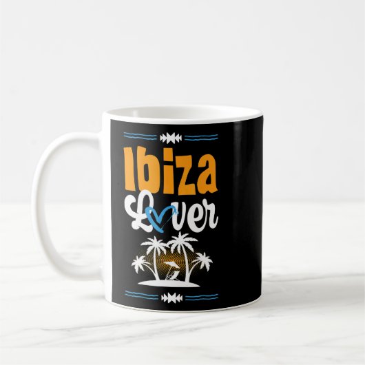 Ibiza Love Vacation Heart Summer Quote Koffiemok (Links)