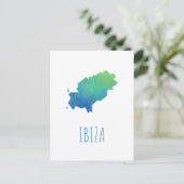 Ibiza Map Briefkaart (Staand voorkant)