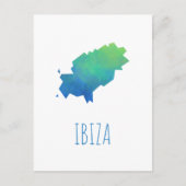 Ibiza Map Briefkaart (Voorkant)