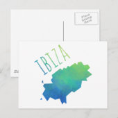 Ibiza Map Briefkaart (Voorkant / Achterkant)
