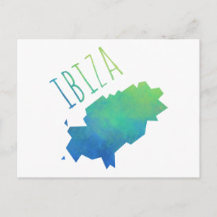 Ibiza Map Briefkaart