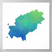 Ibiza Map Poster (Voorkant)
