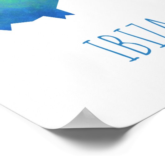 Ibiza Map Poster (Hoek)