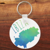 Ibiza Map Sleutelhanger (Voorkant)