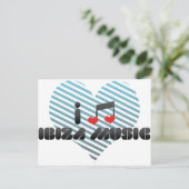 Ibiza Music fan Briefkaart (Staand voorkant)