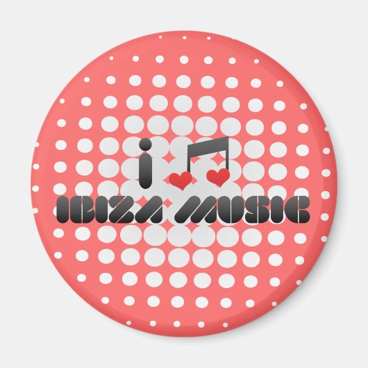 Ibiza Music fan Magneet (Voorkant)