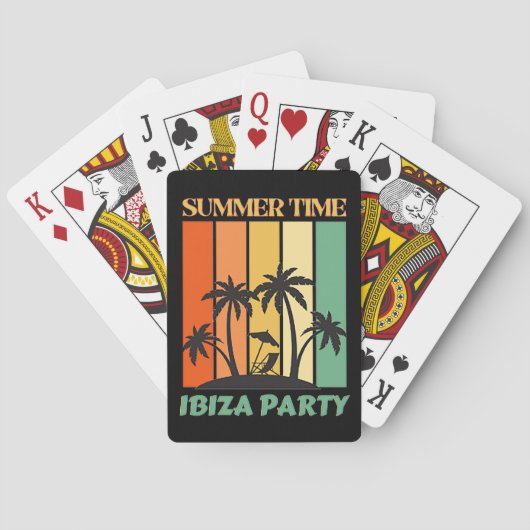 Ibiza Party-speelkaarten Pokerkaarten (Achterkant)