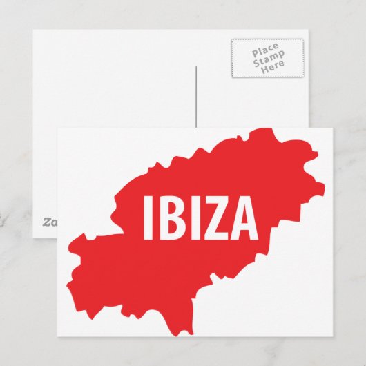 Ibiza-pictogram Briefkaart (Voorkant / Achterkant)
