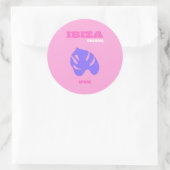 Ibiza, Reiskunst, Preppy, Preppy Kamer, Roze Ronde Sticker (Tas)