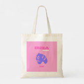 Ibiza, Reiskunst, Preppy, Preppy Kamer, Roze Tote Bag (Achterkant)