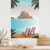 Ibiza reisposter poster (Keuken)