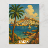  Ibiza Reizen Retro Balearen Briefkaart (Voorkant)