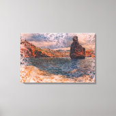 Ibiza: Sa Polleta des Punset & Benirras Sunset Art Canvas Afdruk (Voorkant)