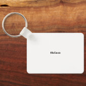Ibiza: Sa Polleta des Punset & Benirras Sunset Art Sleutelhanger (Achterkant)