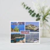 Ibiza ^ San Miquel - Old Town - Santa Eularia Briefkaart (Staand voorkant)