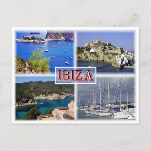 Ibiza ^ San Miquel - Old Town - Santa Eularia Briefkaart (Voorkant)