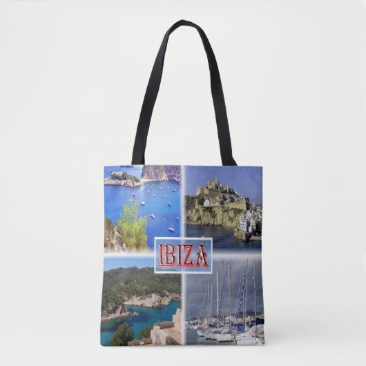 Ibiza ^ San Miquel - Old Town - Santa Eularia - Tote Bag (Voorkant)