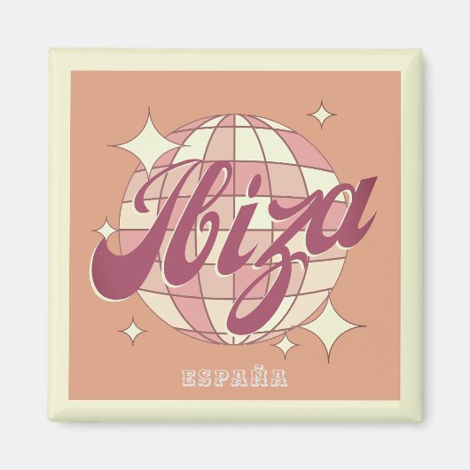 Ibiza Spaans eiland España Briefkaart Magneet (Voorkant)