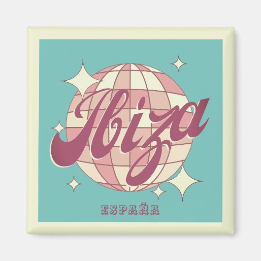 Ibiza Spaans eiland España Briefkaart Magneet (Voorkant)