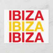 IBIZA Spaanse vlag Briefkaart (Voorkant)