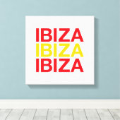 IBIZA Spaanse vlag Canvas Afdruk (Insitu (Houten vloer))