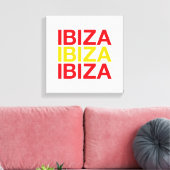 IBIZA Spaanse vlag Canvas Afdruk (Insitu (Woonkamer))