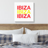 IBIZA Spaanse vlag Canvas Afdruk (Insitu (Slaapkamer))