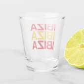 IBIZA Spaanse vlag Shot Glas (Achterkant)