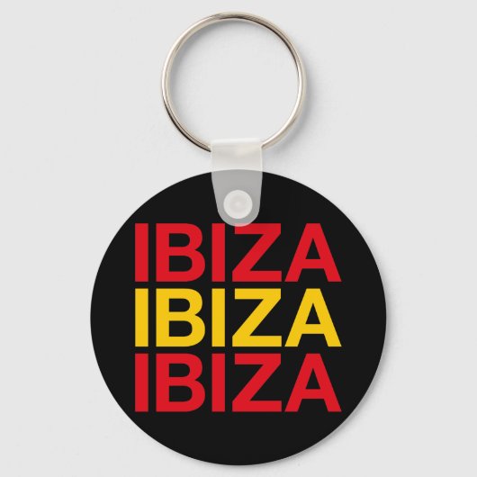 IBIZA Spaanse vlag Sleutelhanger (Voorkant)