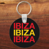 IBIZA Spaanse vlag Sleutelhanger (Voorkant)